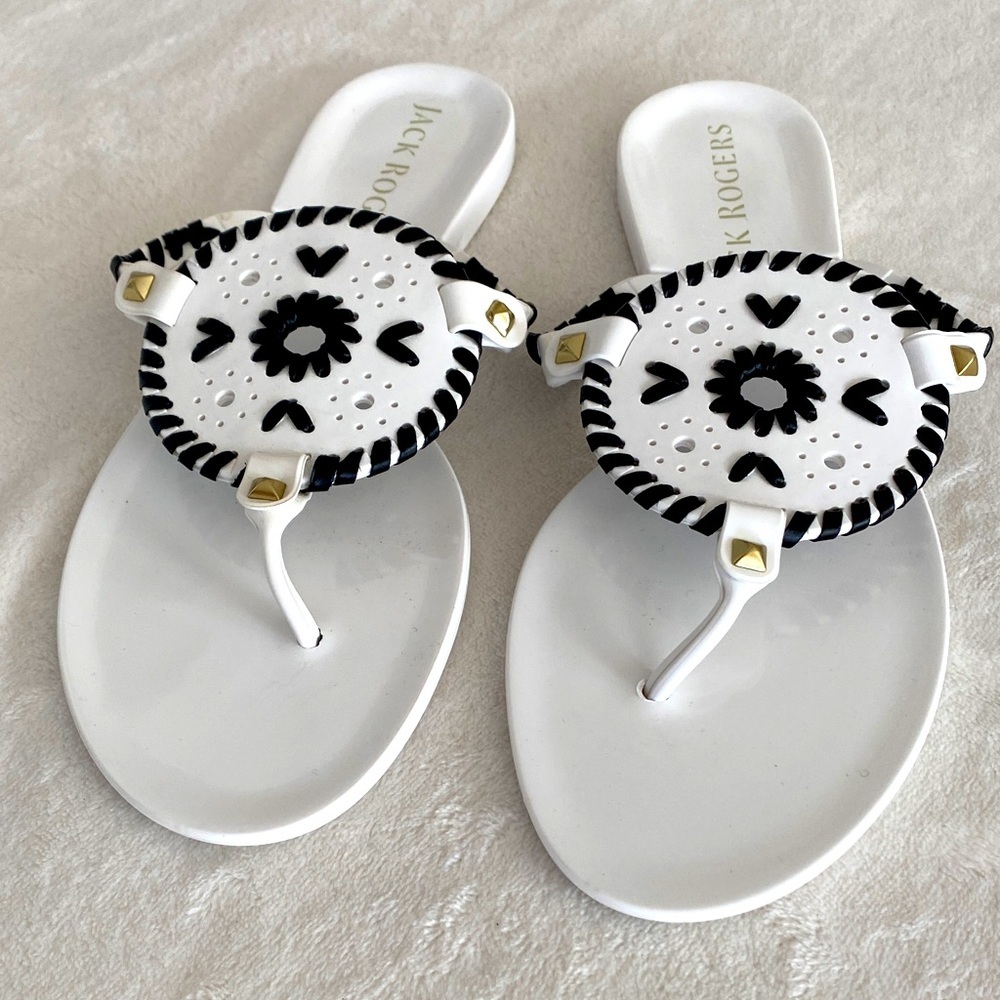 Jack Rogers White Sandals. Ready for the resort! Size 9